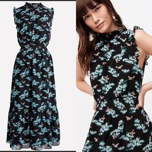 J.Crew Smocked-waist midi dress in botanical bee